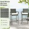 Costway 2/4 PCS Patio PE Wicker Bar Chairs Counter Height Barstools With Armrests &Cushions